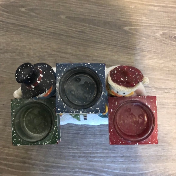Snowman Tea Light Holder - Picture 2 of 4